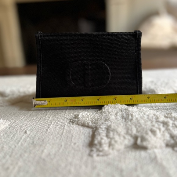 DIOR BLACK CANVAS COSMETICS BAG ~ NEW - Picture 8 of 8